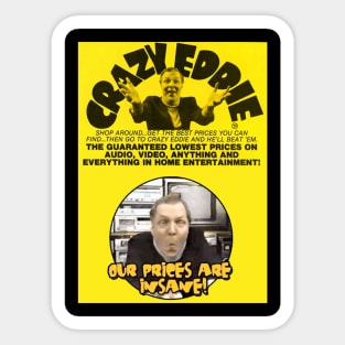 Crazy Eddie - Design 1 Sticker